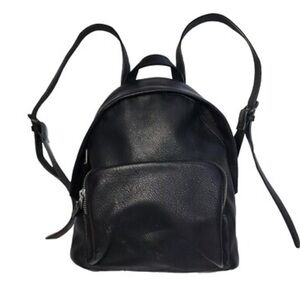 Universal Thread Black Leather Mini Backpack